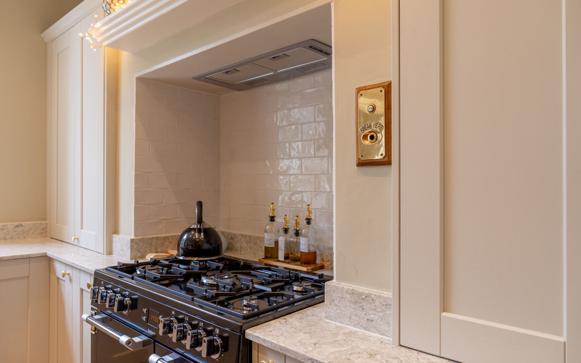 Kensington Kitchen in Mussel & Heritage Green by Creating Spaces