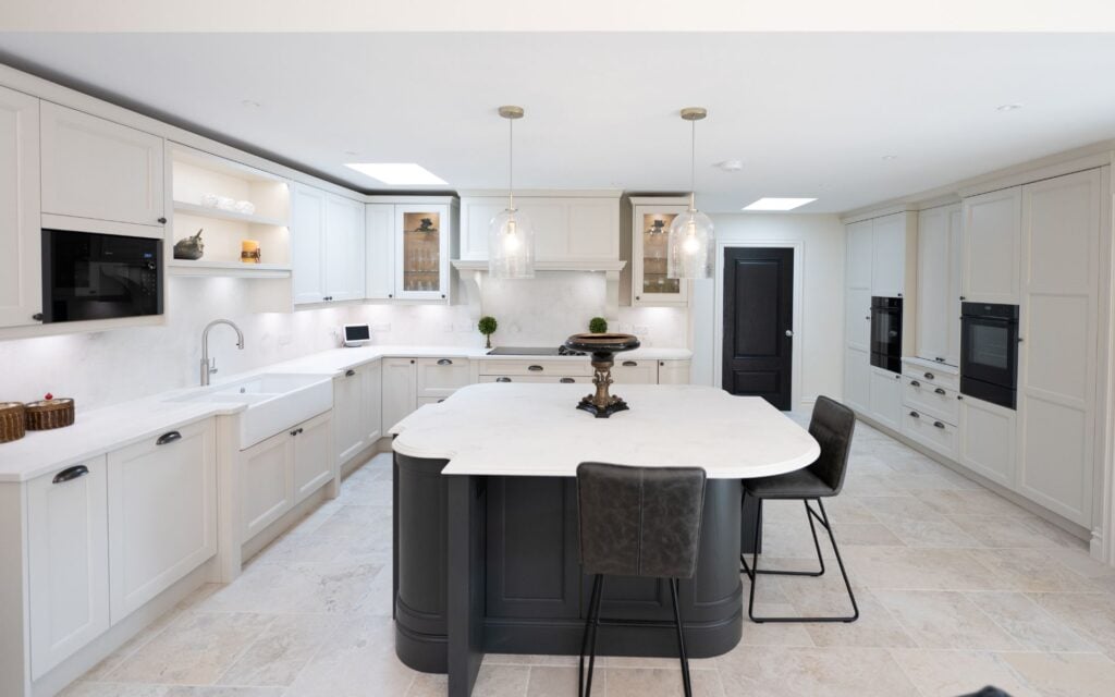 Lawrenson Kitchen in Shell & Graphite by Sarah Jane Kitchens
