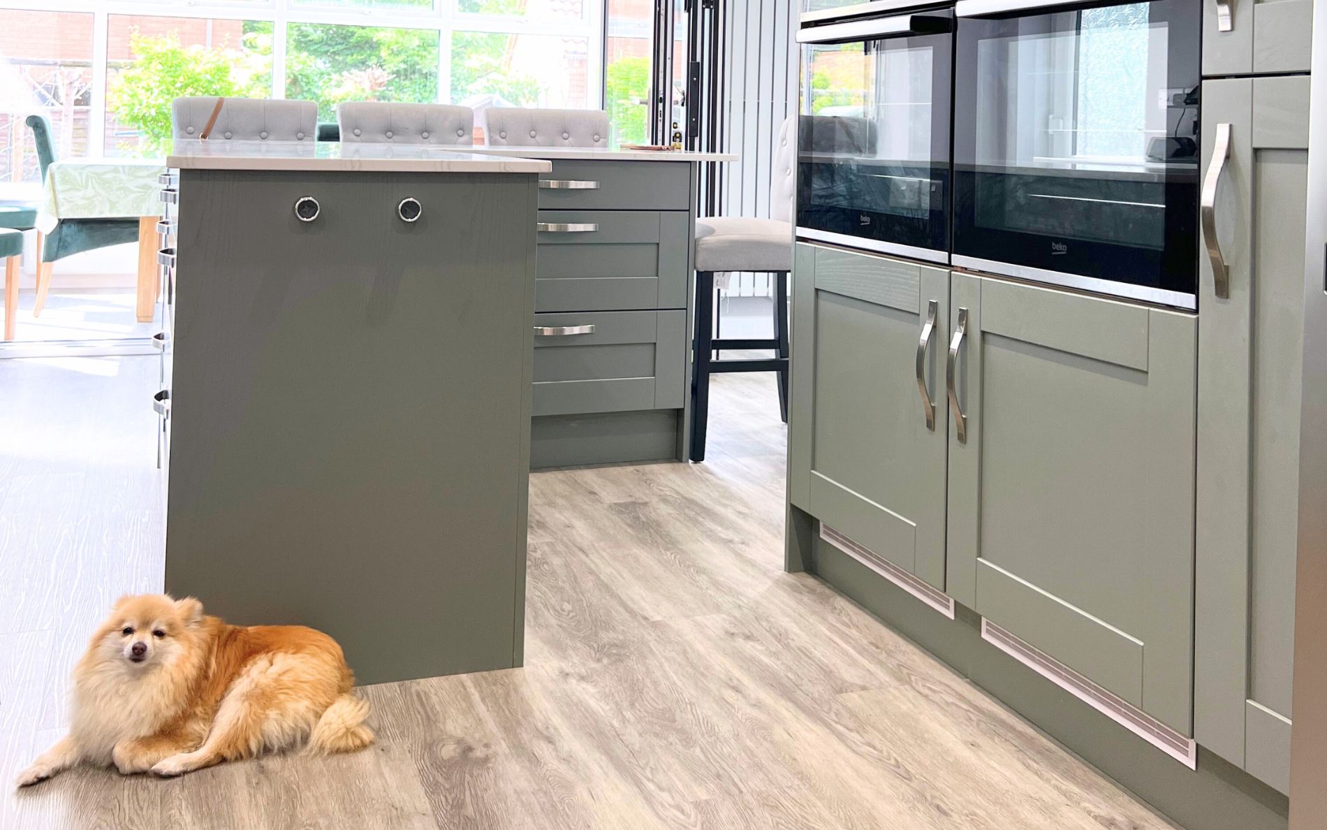 Madison Kitchen in Reed Green by Saturn Interiors