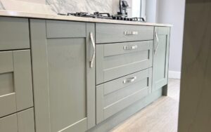 Madison Kitchen in Reed Green by Saturn Interiors