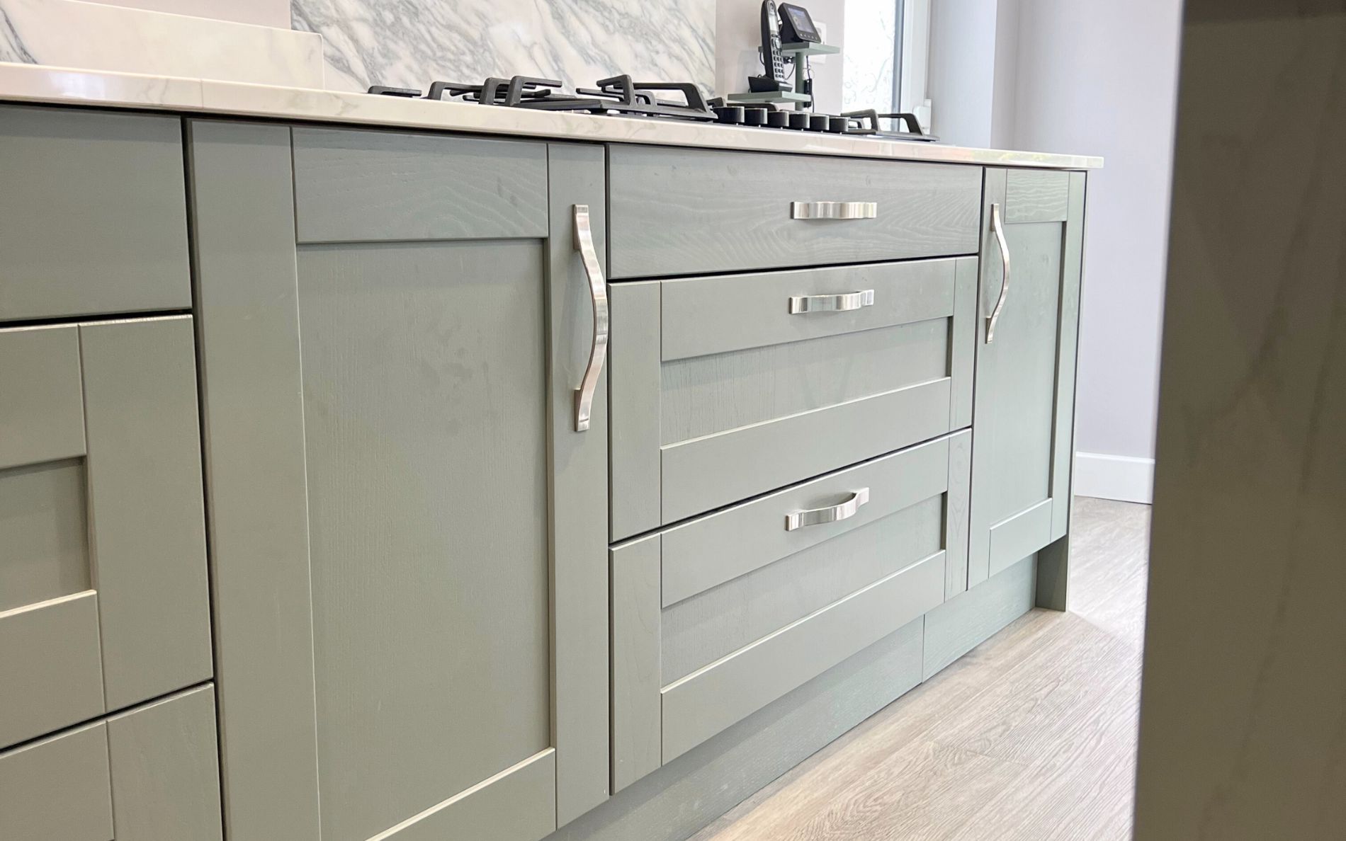 Madison Kitchen in Reed Green by Saturn Interiors