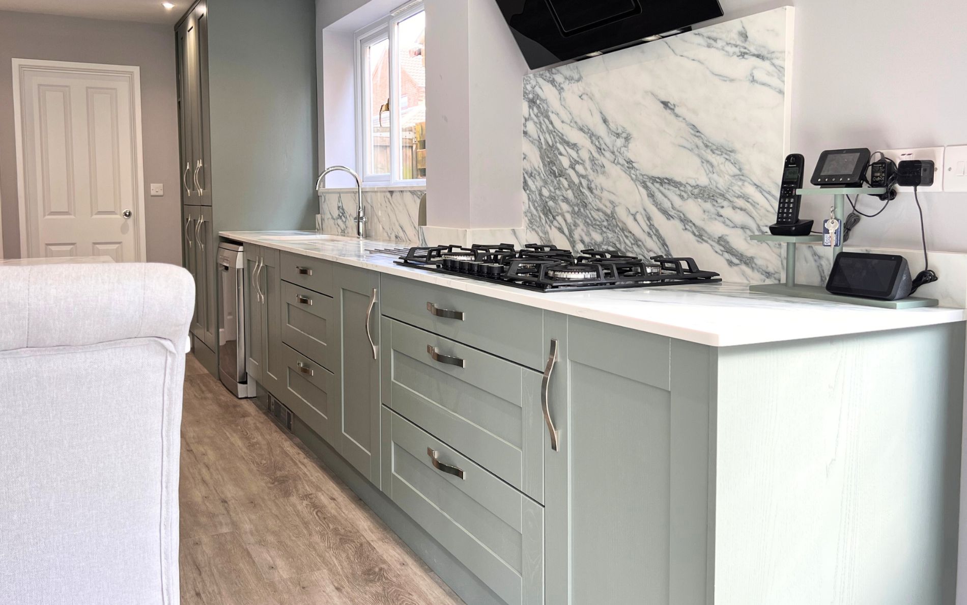 Madison Kitchen in Reed Green by Saturn Interiors
