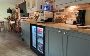 Winslow Home Bar in Willow & Taupe Grey by Project Room