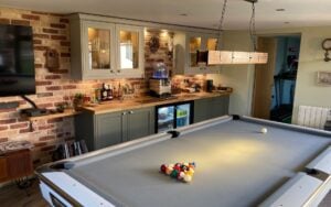 Winslow Home Bar in Willow & Taupe Grey by Project Room