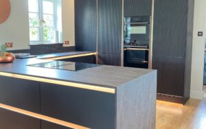 Zola Soft-Matte Kitchen in Graphite by Saturn Interiors