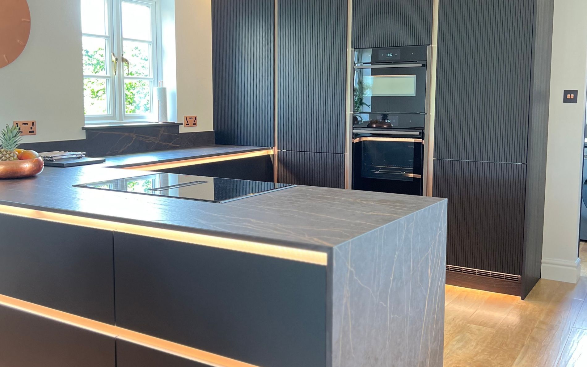 Zola Soft-Matte Kitchen in Graphite by Saturn Interiors