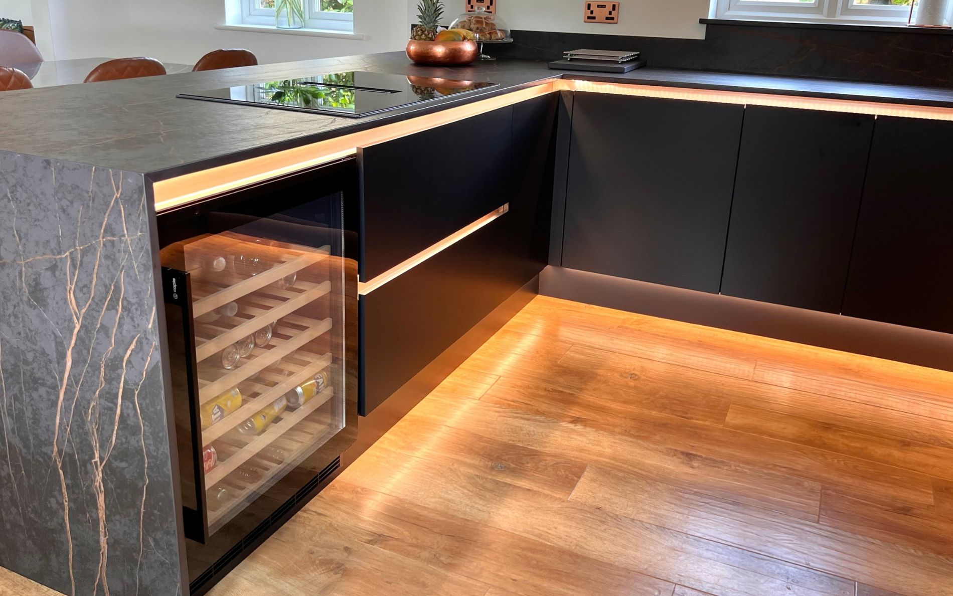 Zola Soft-Matte Kitchen in Graphite by Saturn Interiors