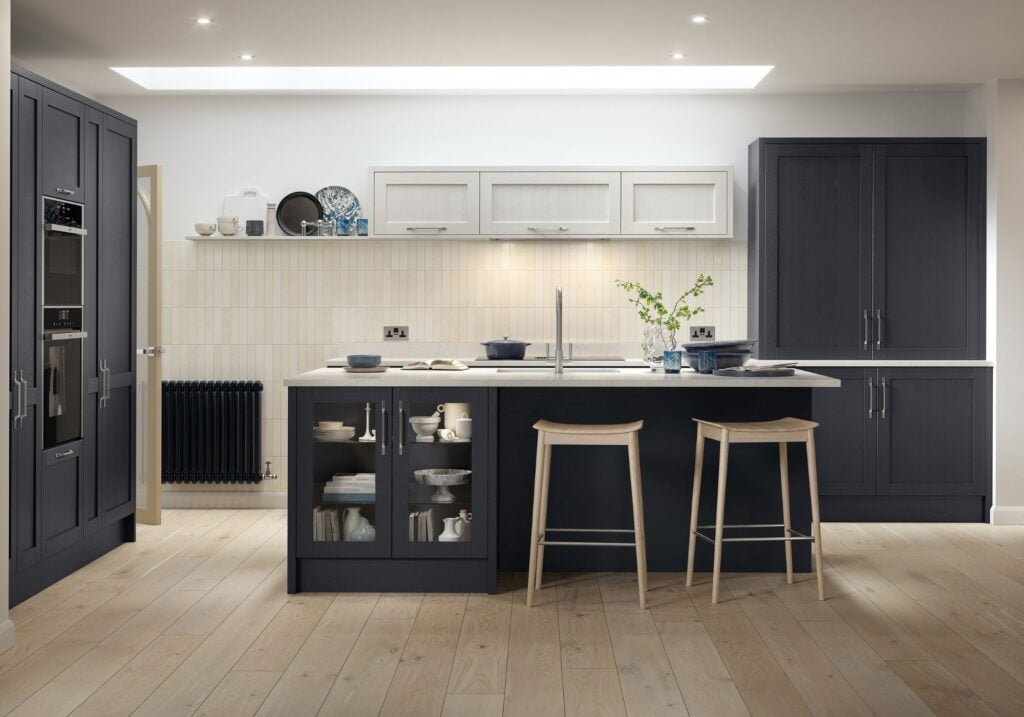 Newcombe Kitchen in Indigo & Light Grey