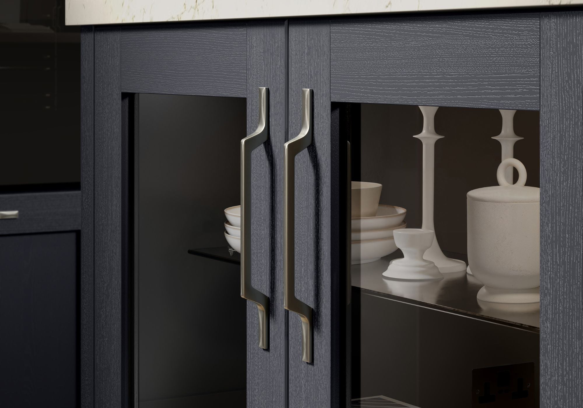 Newcombe Kitchen in Indigo & Light Grey