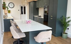 Aldana Kitchen in Heritage Green by Saturn Interiors