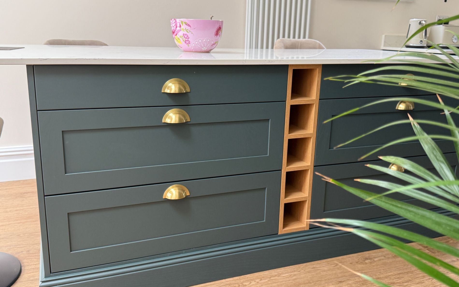 Aldana Kitchen in Heritage Green by Saturn Interiors