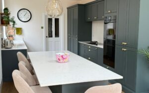 Aldana Kitchen in Heritage Green by Saturn Interiors