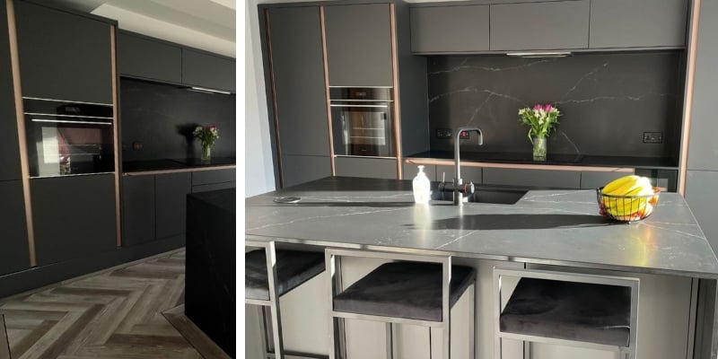 Handleless Rails Blog | Zola Matte - Graphite