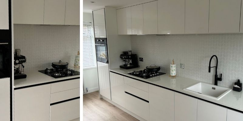 Handleless Rails Blog | Zola Gloss - White