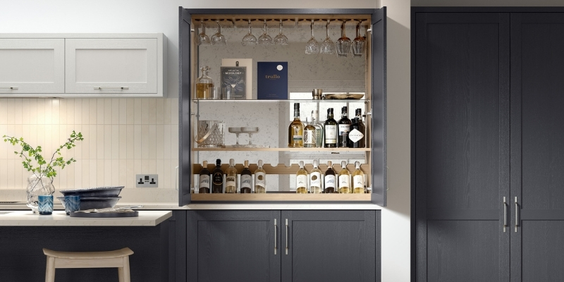 Introducing Newcombe Blog | Newcombe - Indigo and Light Grey Drinks Dresser