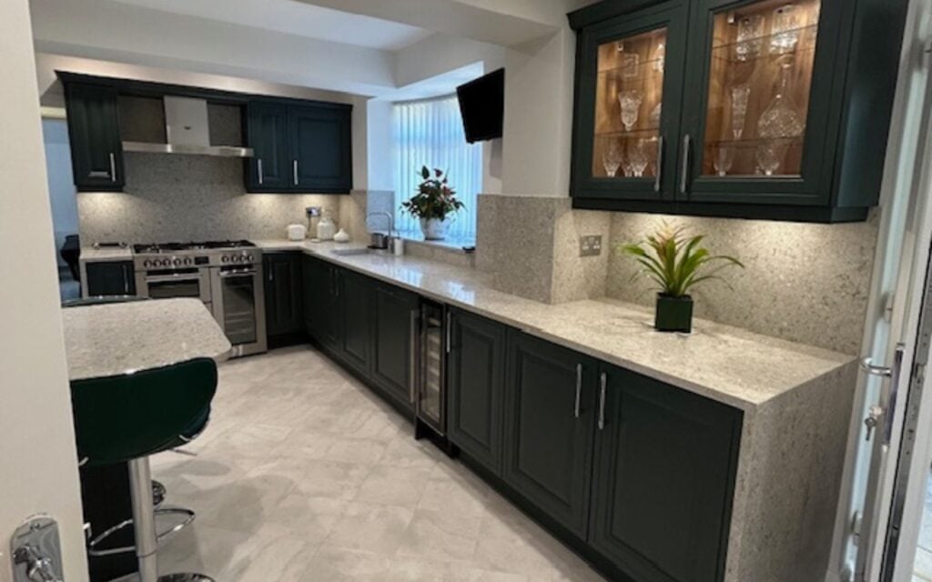 Jacobsen Kitchen in Heritage Green by Royston Kitchens