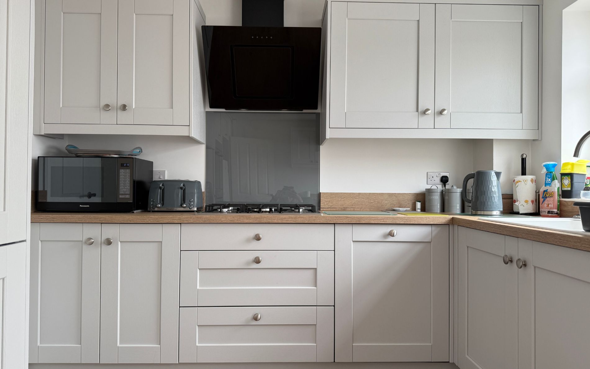 Kensington Kitchen in Light Grey by Saturn Interiors