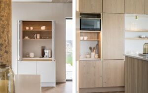 Rezana & Zola Matte Kitchen in Parched Oak & Light Grey by Studio Nest