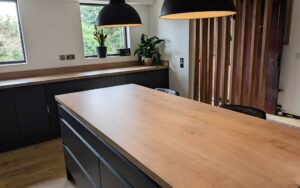 Strada Matte Kitchen in Graphite by Hanna Bros