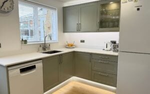 Aldana Kitchen in Sage Green by Saturn Interiors