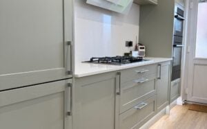 Aldana Kitchen in Sage Green by Saturn Interiors