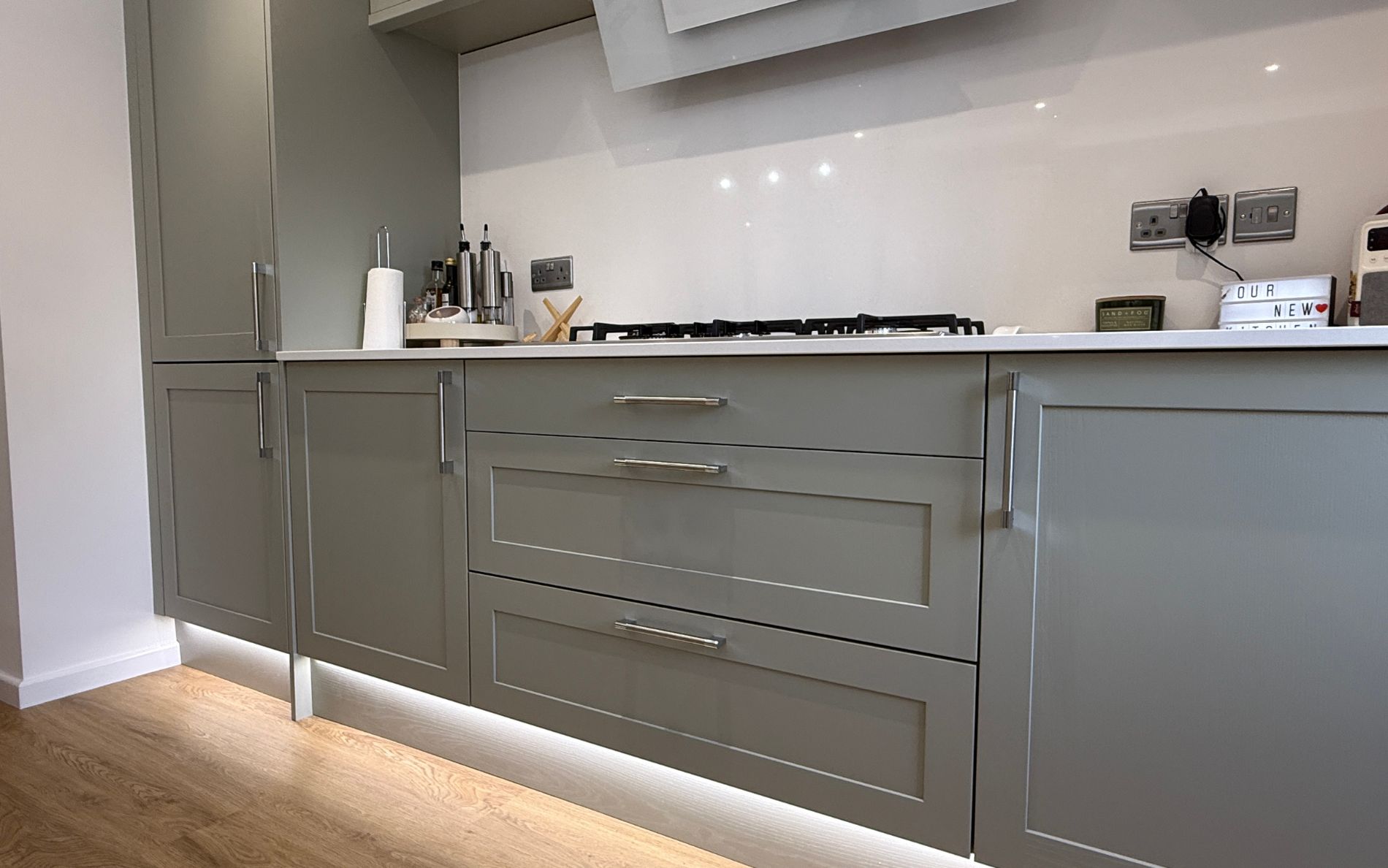 Aldana Kitchen in Sage Green by Saturn Interiors