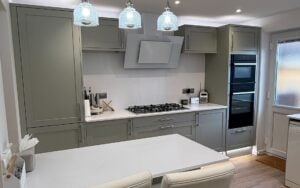 Aldana Kitchen in Sage Green by Saturn Interiors