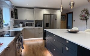 Aldana Kitchen in Stone & Marine by Saturn Interiors