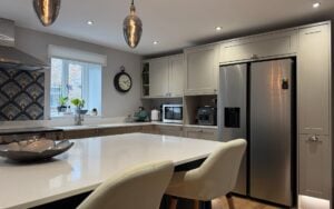 Aldana Kitchen in Stone & Marine by Saturn Interiors