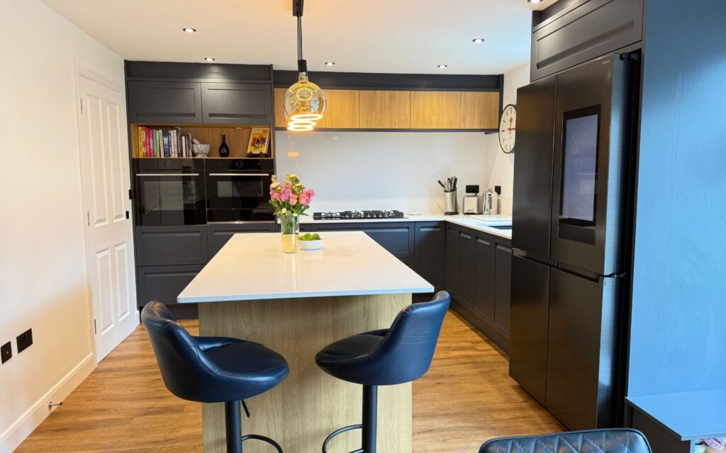 Harborne Kitchen in Slate Blue by Saturn Interiors