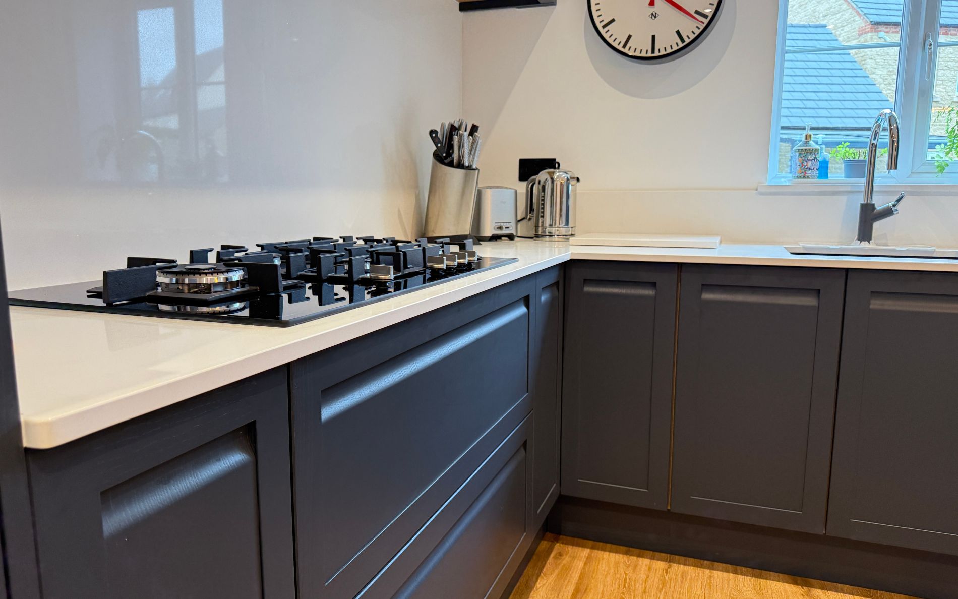Harborne Kitchen in Slate Blue by Saturn Interiors