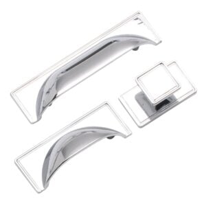 Chrome Cup Handles and Knob | STORI