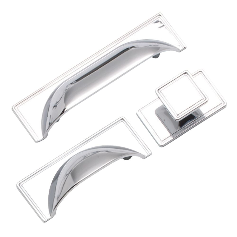 Chrome Cup Handles and Knob | STORI