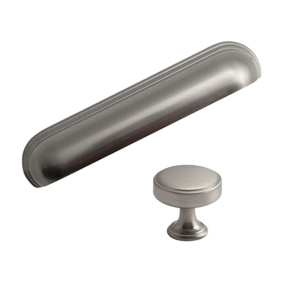 Brushed Satin Nickel Cup and Knob | STORI