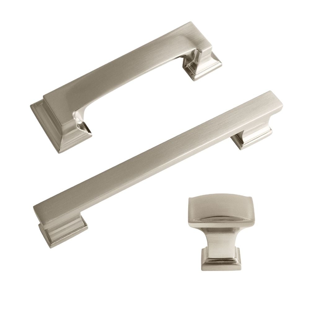 Satin Nickel Cup, D-Handle and Knob | STORI