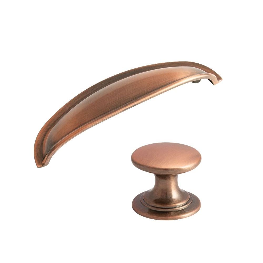 Antique Copper Cup and Knob | STORI