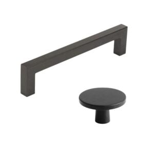 Brushed Black D-Handle and Knob | STORI
