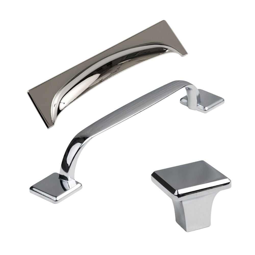 Chrome Cup, D-Handle and Knob | STORI