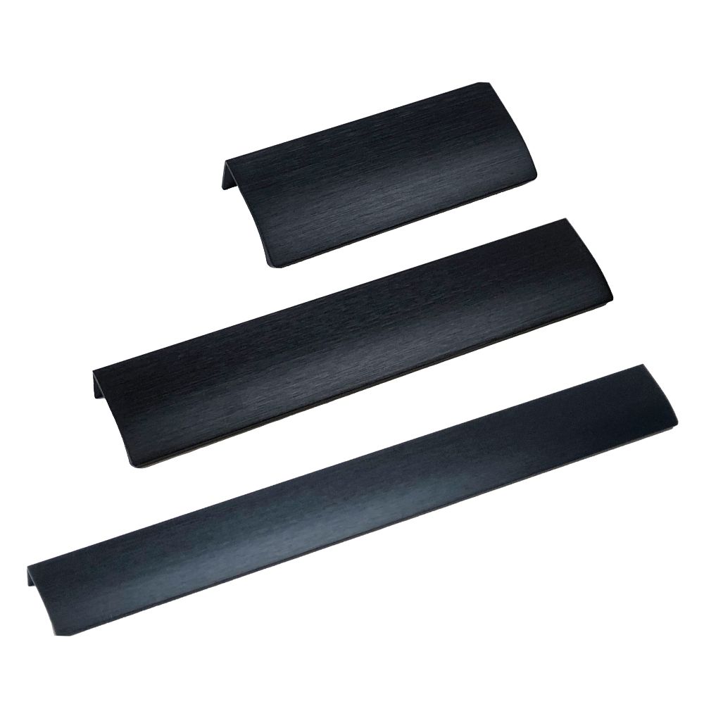 Brushed Matte Black Trim Handles | STORI