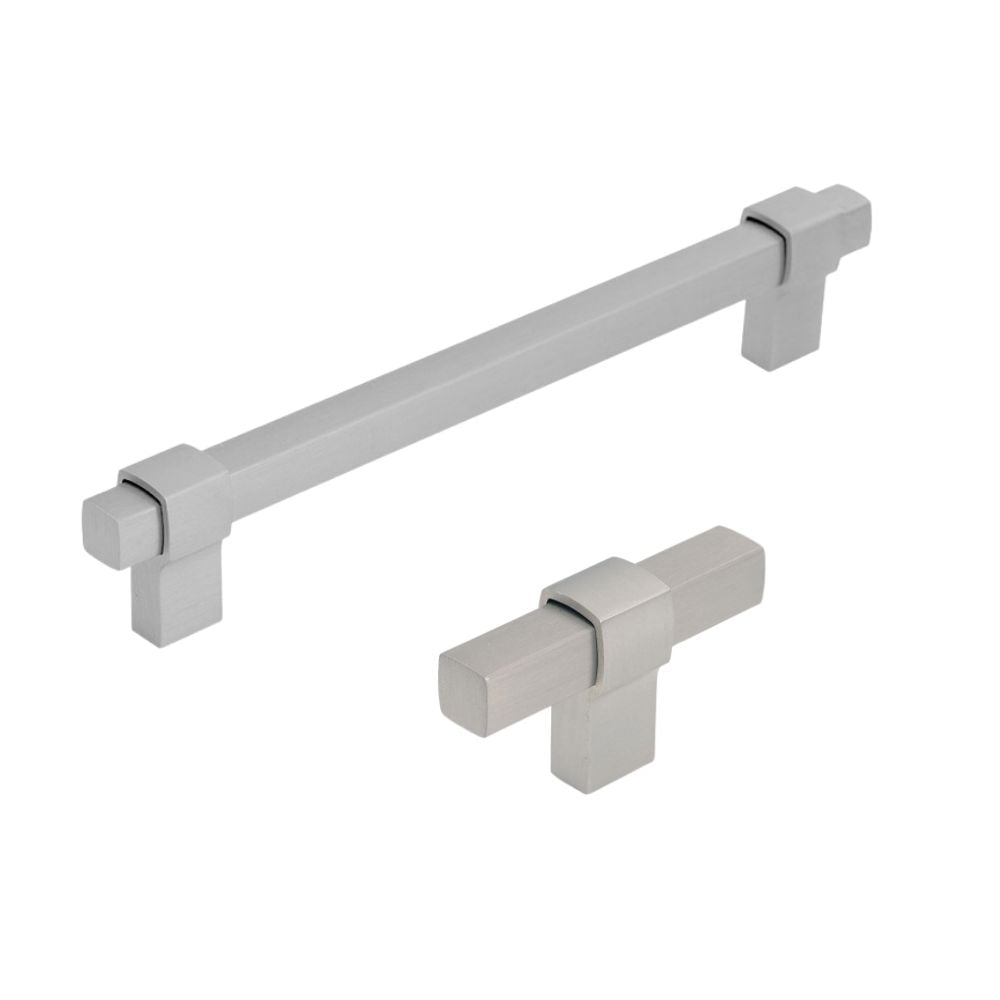 Brushed Nickel Bar and T-Bar Handles | STORI