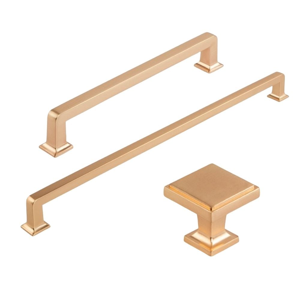 Champagne Gold D-Handles and Knob | STORI