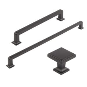 Matte Black D-Handles and Knob | STORI