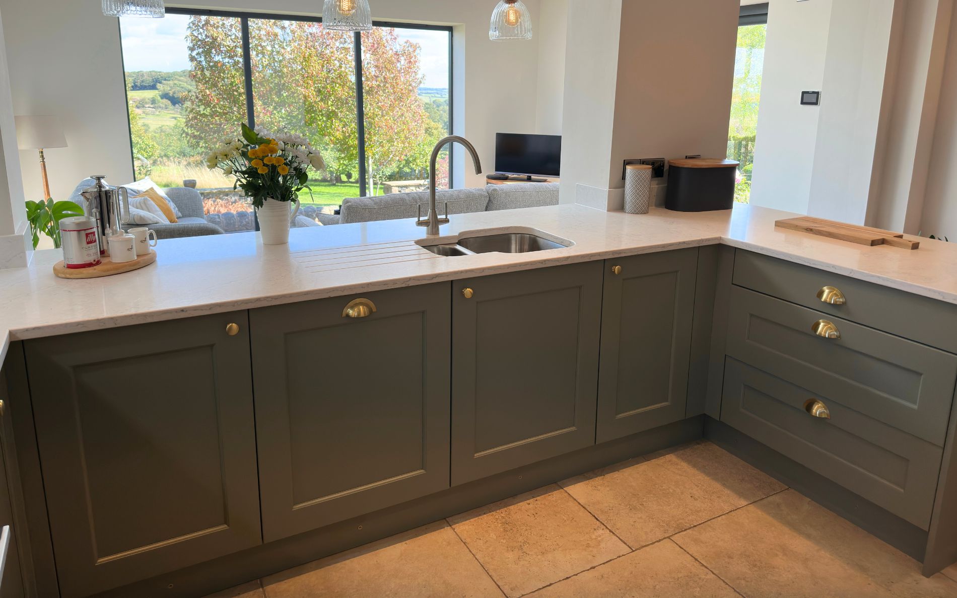 Wakefield Kitchen in Cardamom by Holtams