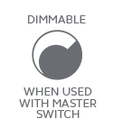 Dimmable When Used With Master Switch