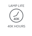 40K Hours Lamp Life
