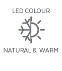 Natural &amp; Warm LED Colour