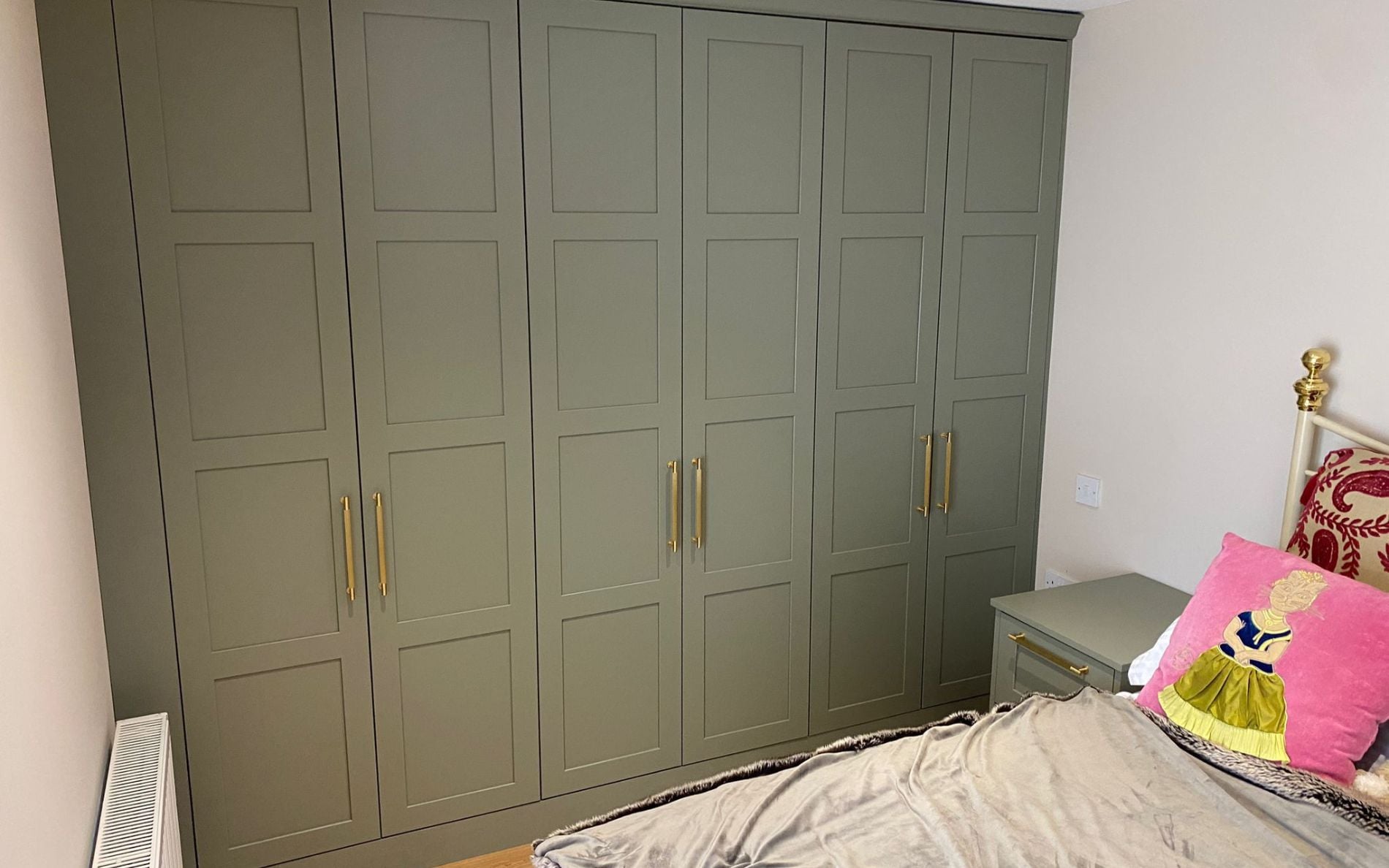 Aldana Fitted Bedroom in Willow by Glenwood Kitchens