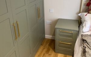 Aldana Fitted Bedroom in Willow by Glenwood Kitchens
