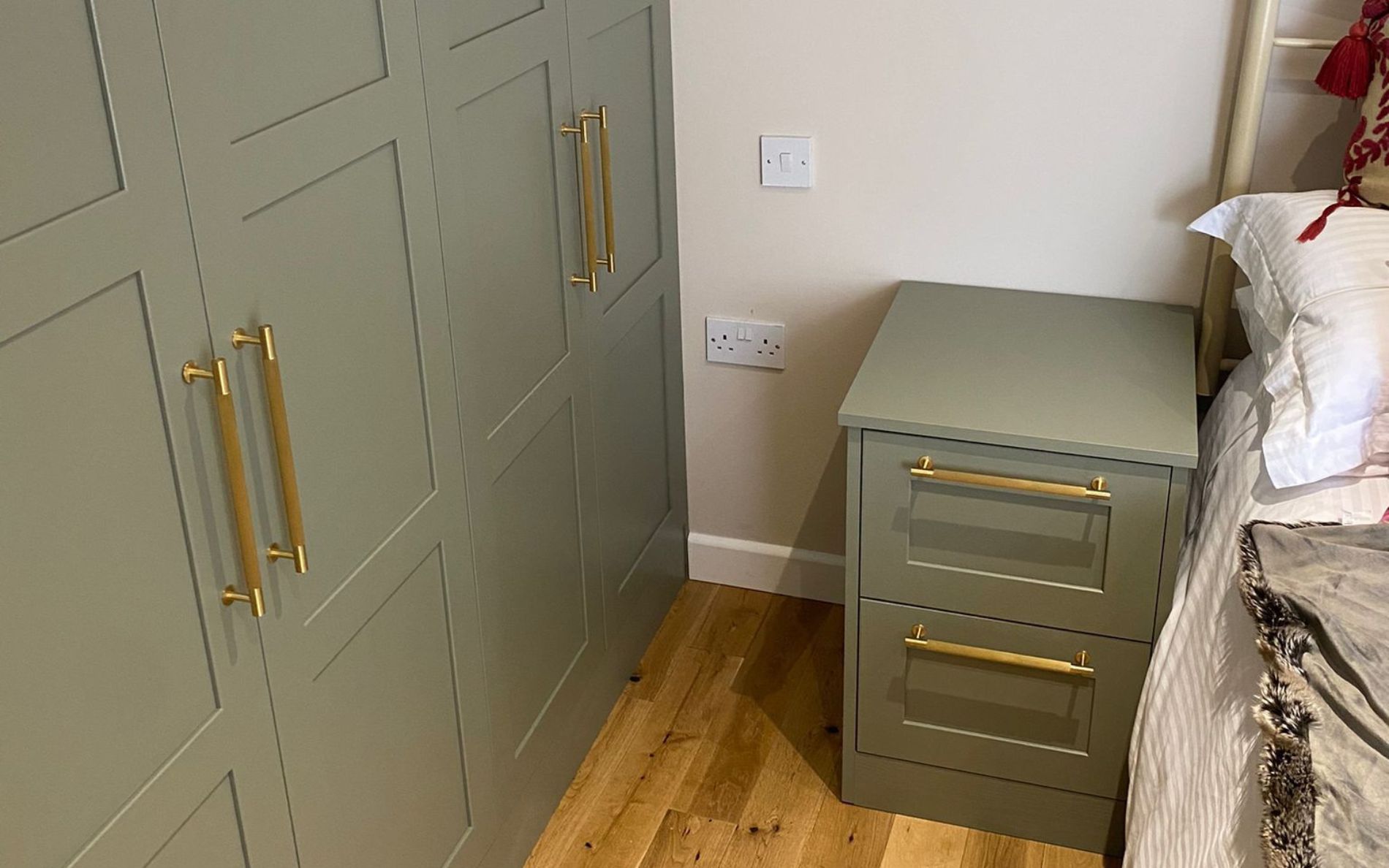 Aldana Fitted Bedroom in Willow by Glenwood Kitchens