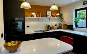 Aldana Kitchen in Cannon Black by Roma Interiors